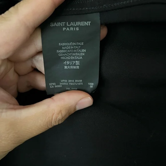 Saint Laurent Men Skulls button up long sleeve XS Rare